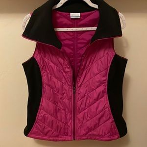 Columbia pink fitted vest
